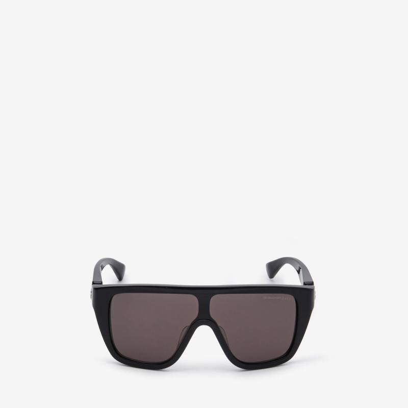 Alexander McQueen Unisex Black Floating Skull Mask Sunglasses (Acetate)